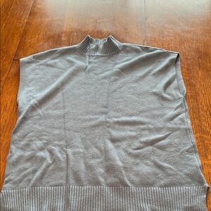 Cyrus Womens Mock Turtleneck Sweater Vest in Light Blue